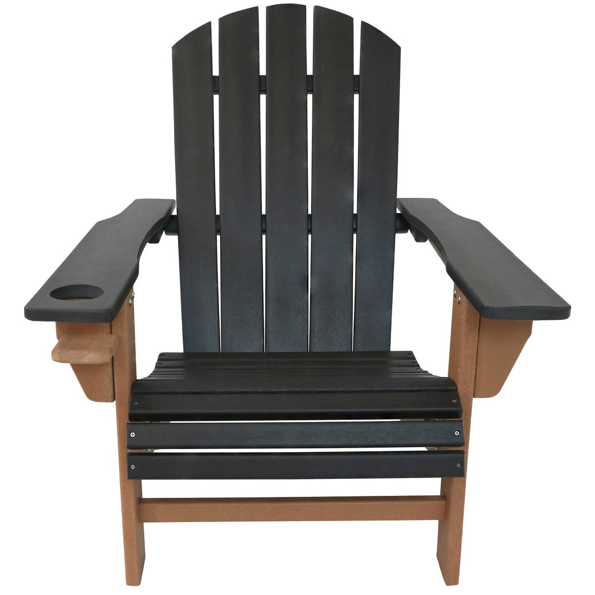 Sunnydaze All-Weather Outdoor Adirondack Chair with Drink Holder