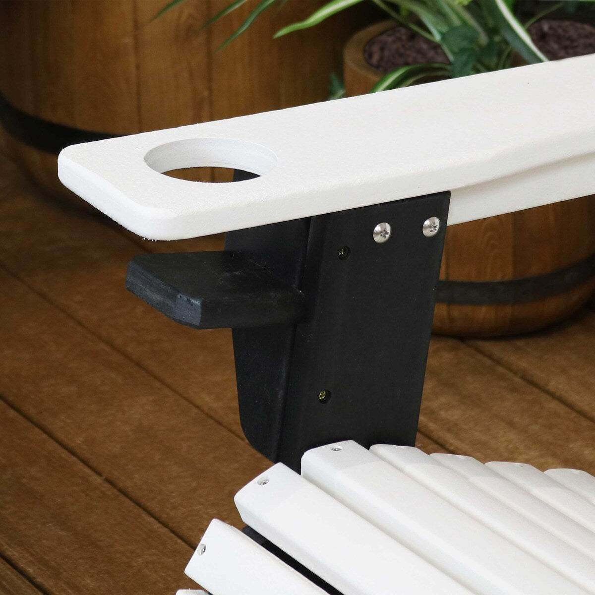 Sunnydaze All-Weather Outdoor Adirondack Chair with Drink Holder