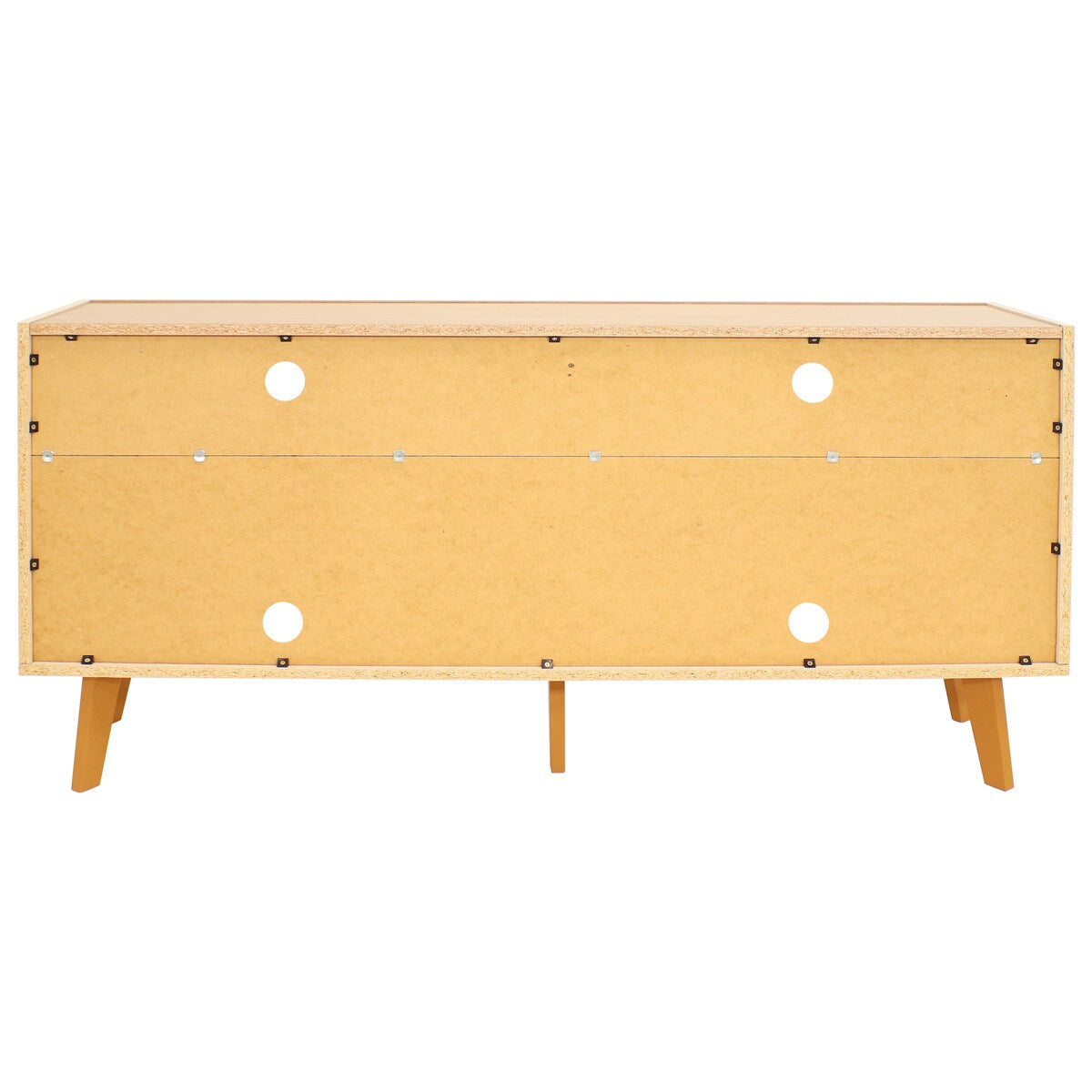 Sunnydaze Mid-Century Modern TV Stand Console for 58" TV with Cabinet