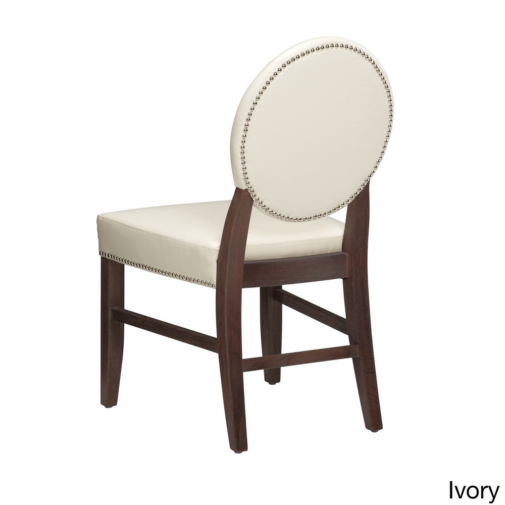 Sunpan Florence Leather Dining Chairs (Set of 2)