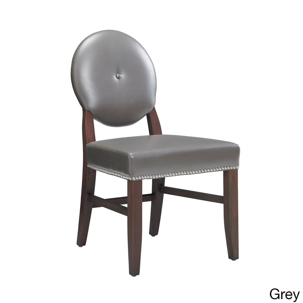 Sunpan Florence Leather Dining Chairs (Set of 2)