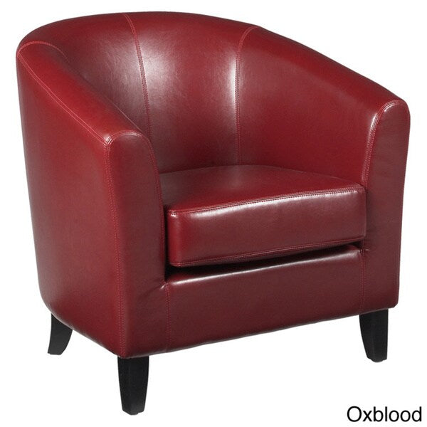 Sunpan Valencia Leather Tub Chair