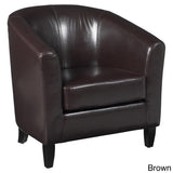 Sunpan Valencia Leather Tub Chair