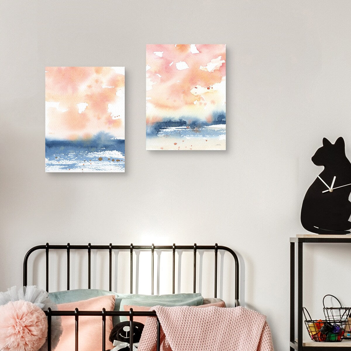 Sunrise Seascape I, Sunrise Seascape II by Katrina Pete Canvas Art Prints