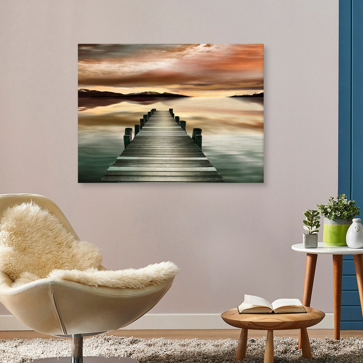 Sunset Jetty by Danita Delimont Canvas Art Print