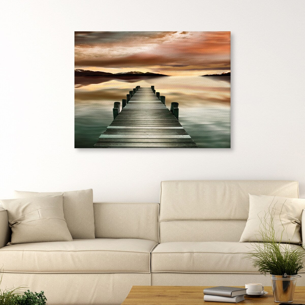 Sunset Jetty by Danita Delimont Canvas Art Print