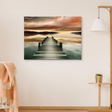 Sunset Jetty by Danita Delimont Canvas Art Print