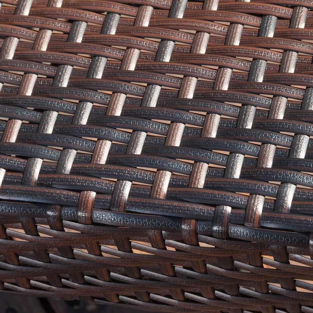 Sunset Outdoor Tight-weave Wicker Chair (Set of 2) by Christopher Knight Home