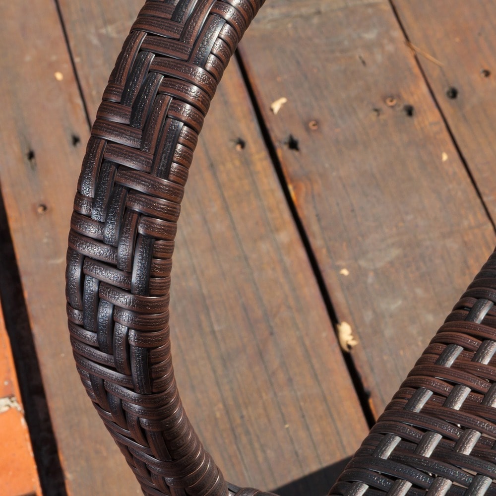 Sunset Outdoor Tight-weave Wicker Chair (Set of 2) by Christopher Knight Home