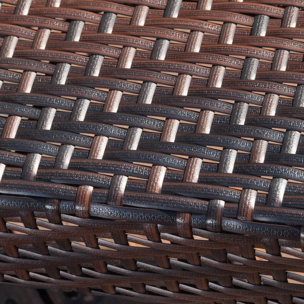 Sunset Outdoor Tight-weave Wicker Chair (Set of 2) by Christopher Knight Home