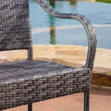 Sunset Outdoor Tight-weave Wicker Chair (Set of 2) by Christopher Knight Home
