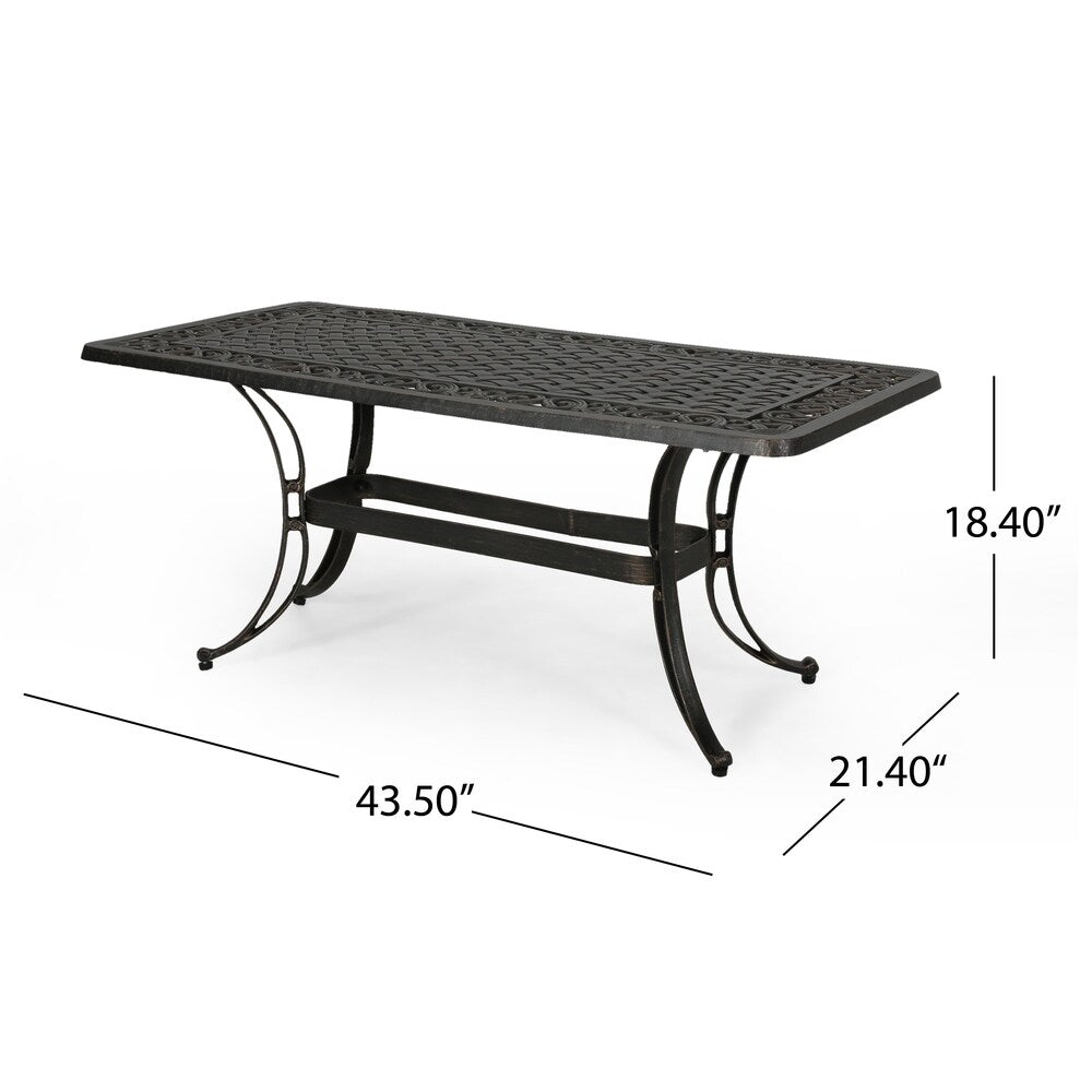 Sunshine Outdoor 4 Seater Aluminum Club Chair Set With Coffee Table and Loveseat by Christopher Knight Home