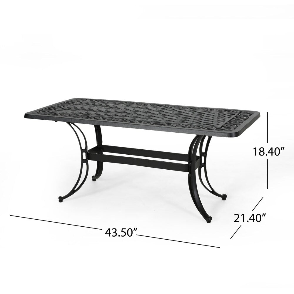 Sunshine Outdoor 4 Seater Aluminum Club Chair Set With Coffee Table and Loveseat by Christopher Knight Home