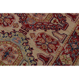 Super Kazak Salome Ivory/Red Hand-knotted Wool Rug - 2'6 x 8'6 - 2'6" x 8'6" - 2'6" x 8'6"