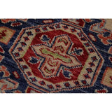 Super Kazak Salome Ivory/Red Hand-knotted Wool Rug - 2'6 x 8'6 - 2'6" x 8'6" - 2'6" x 8'6"