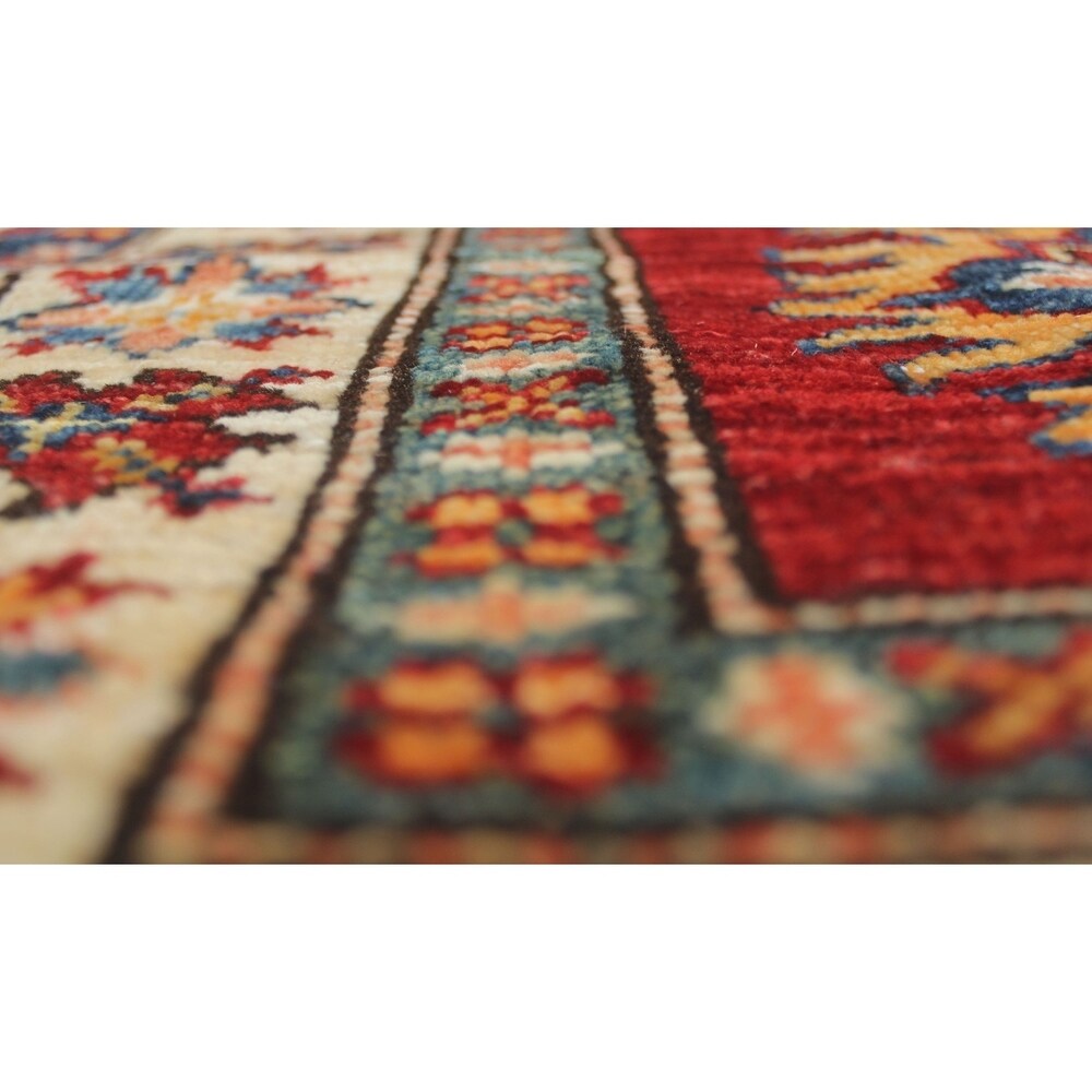 Super Kazak Yasamen Red/Ivory Rug