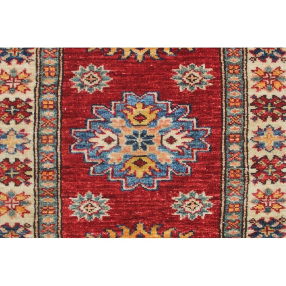 Super Kazak Yasamen Red/Ivory Rug