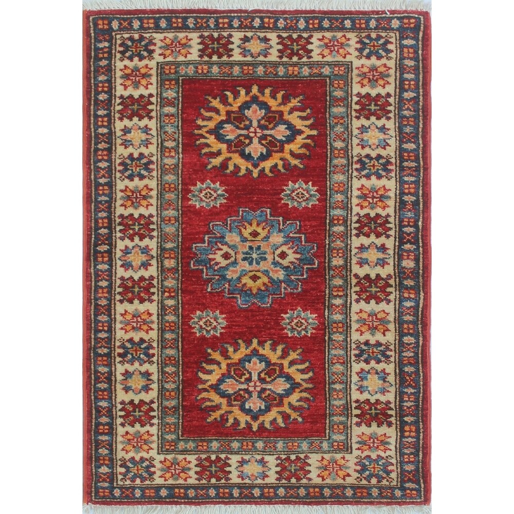 Super Kazak Yasamen Red/Ivory Rug