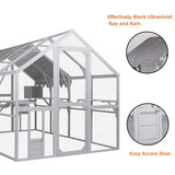 Super Large Cat Run House Outdoor,Luxury Cat Cage,Multiple Zones for Pets' Walking