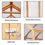 Super Large Cat Run House Outdoor,Luxury Cat Cage,Multiple Zones for Pets' Walking