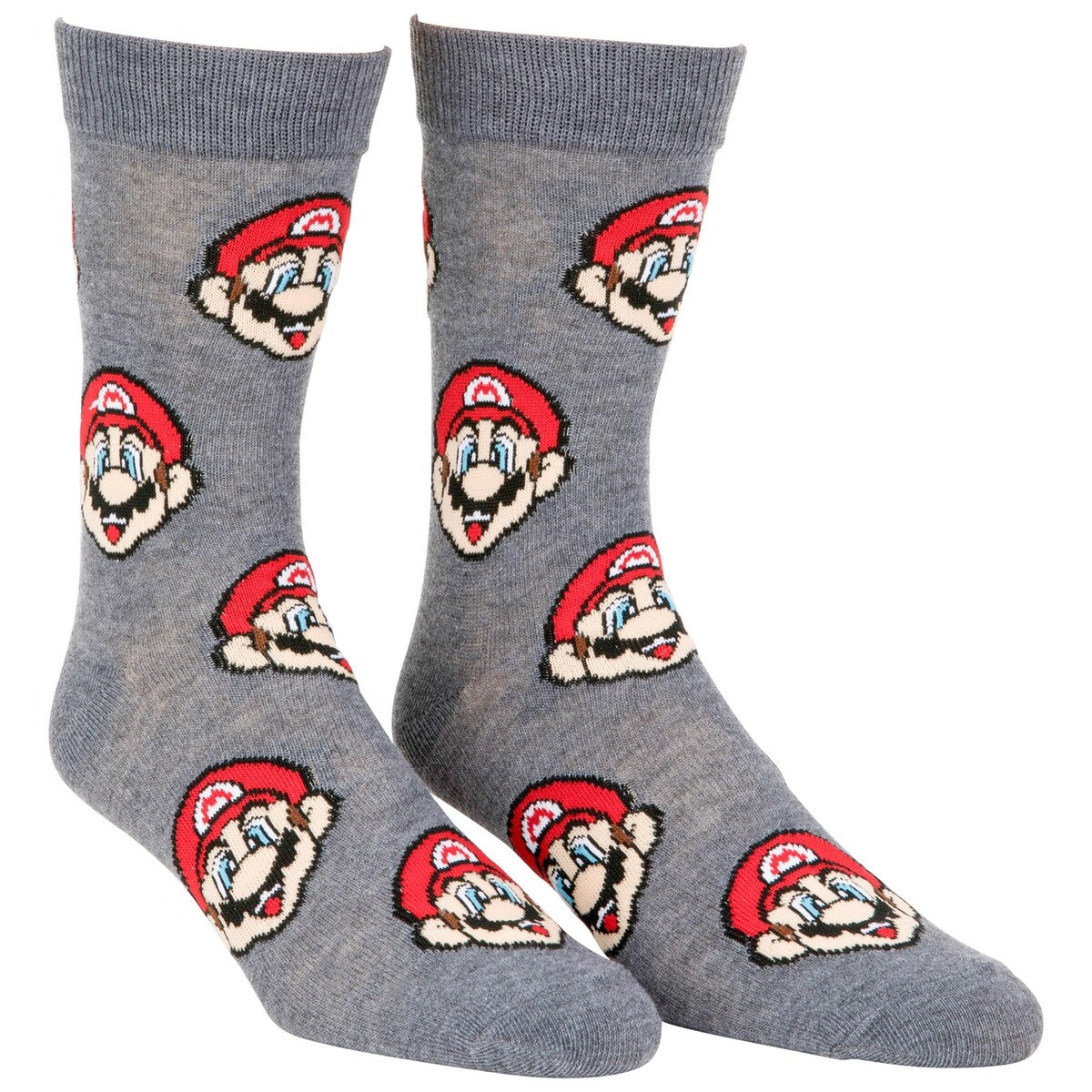 Super Mario Bros. Mario Icons Mens Crew Socks 2Pack