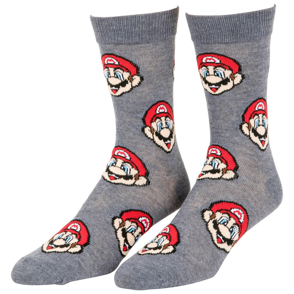 Super Mario Bros. Mario Icons Mens Crew Socks 2Pack