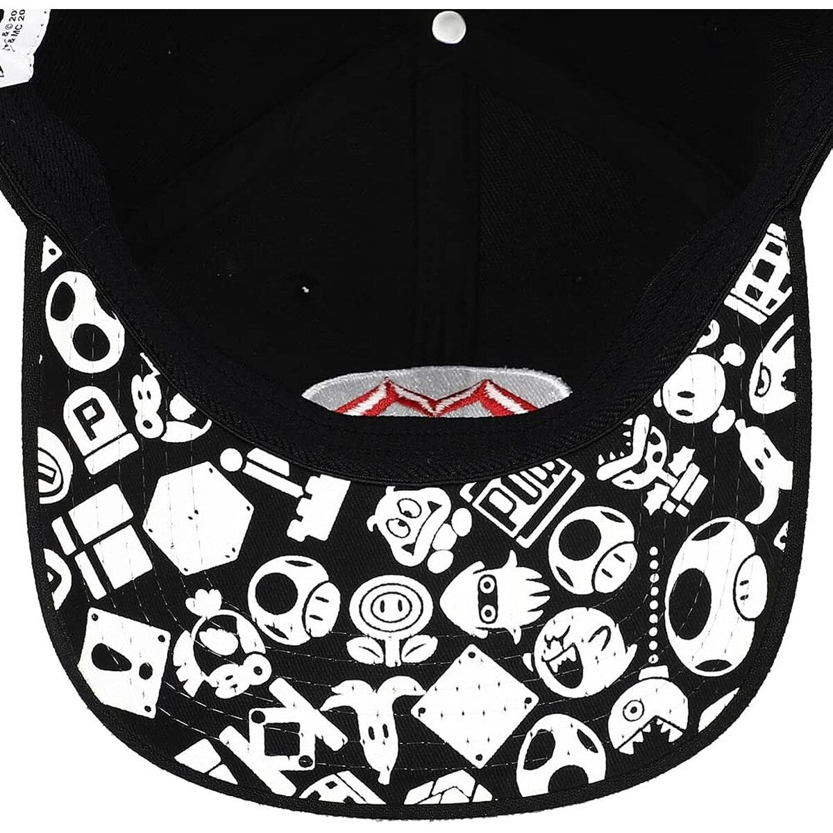Super Mario Logo Elite Flex Pre-Curved Bill Snapback