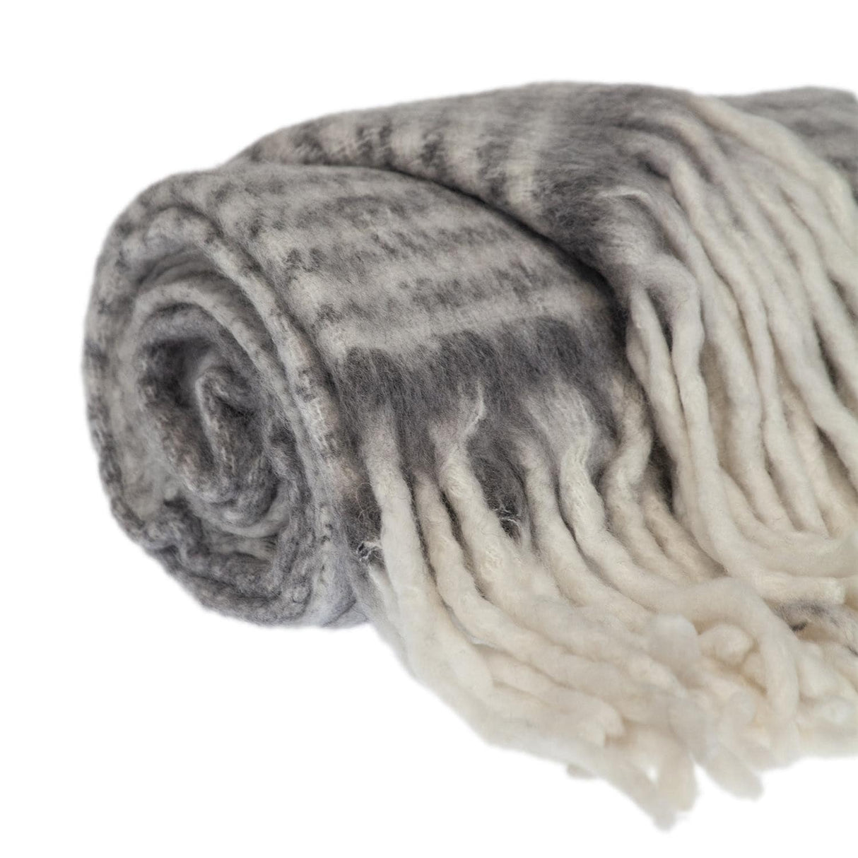 Super Soft Red and White Chevron and Striped Handloomed Throw Blanket