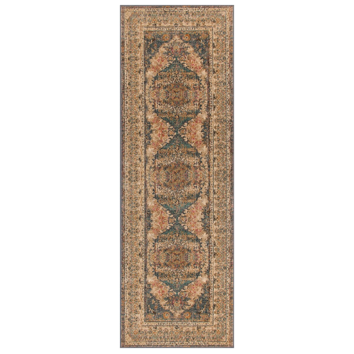 Superior Hestia Traditional Floral Medallion Indoor Area Rug