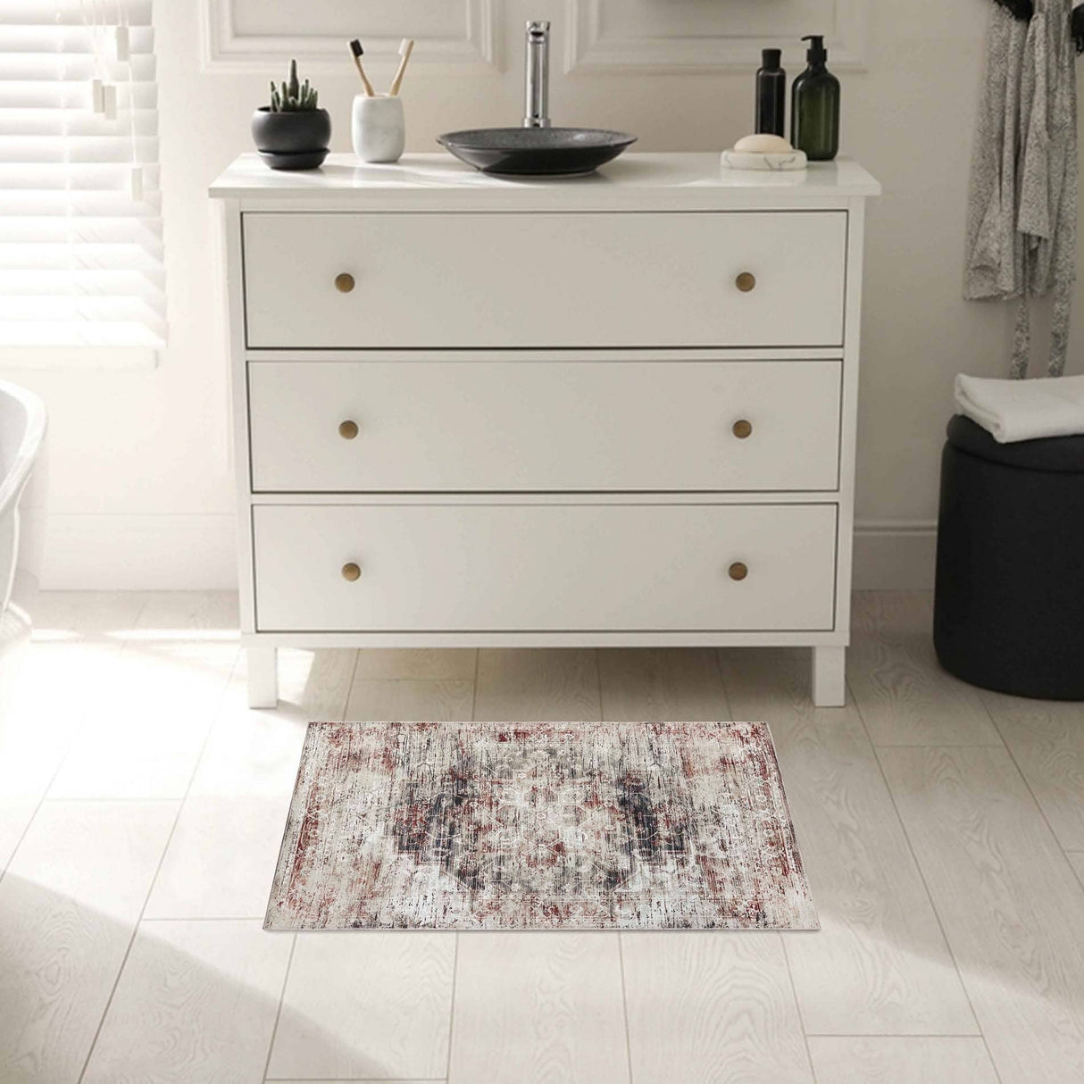 Superior Canary Medallion Machine Washable Indoor Area Rug or Runner