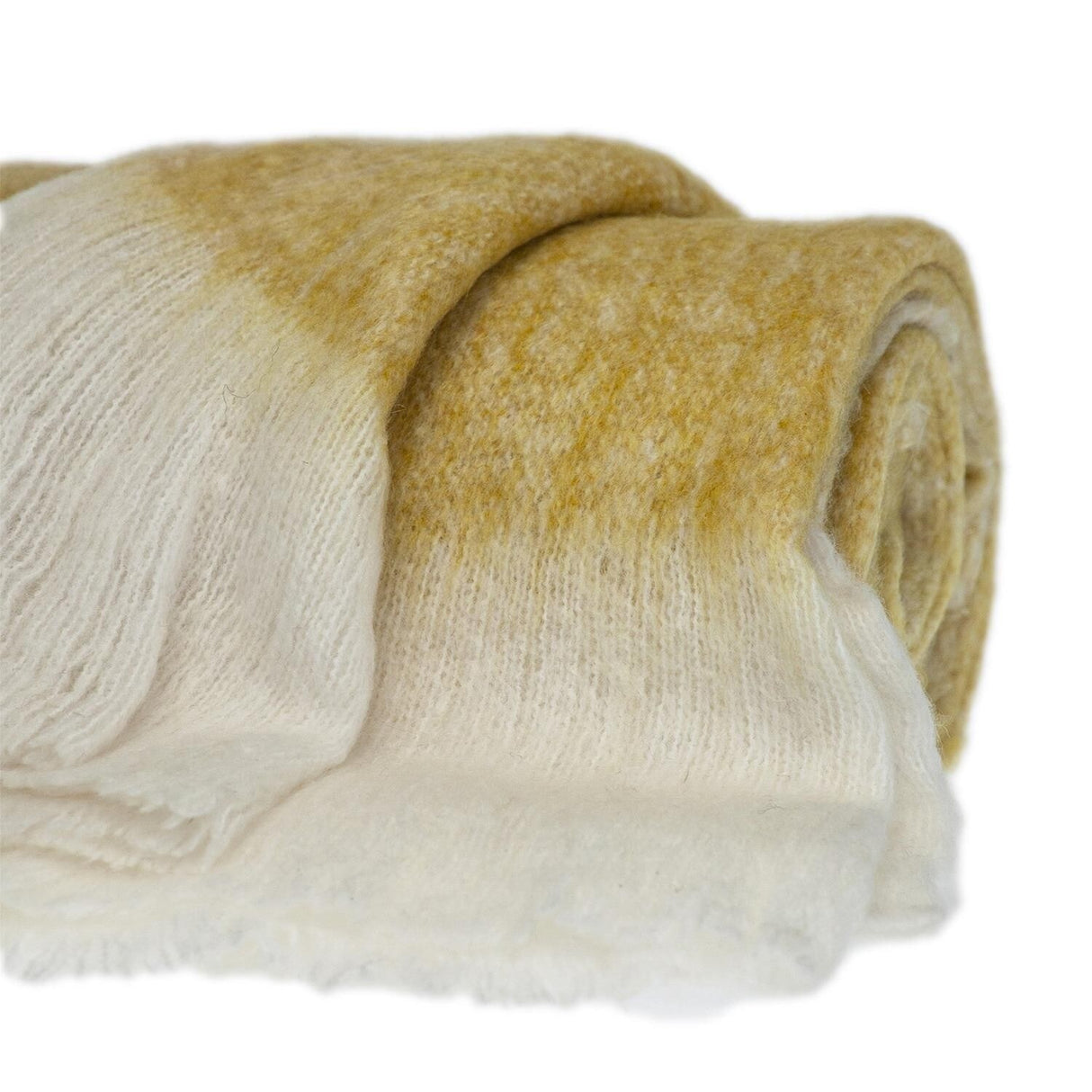 Supreme Soft Pink and White Herringbone Handloomed Throw Blanket