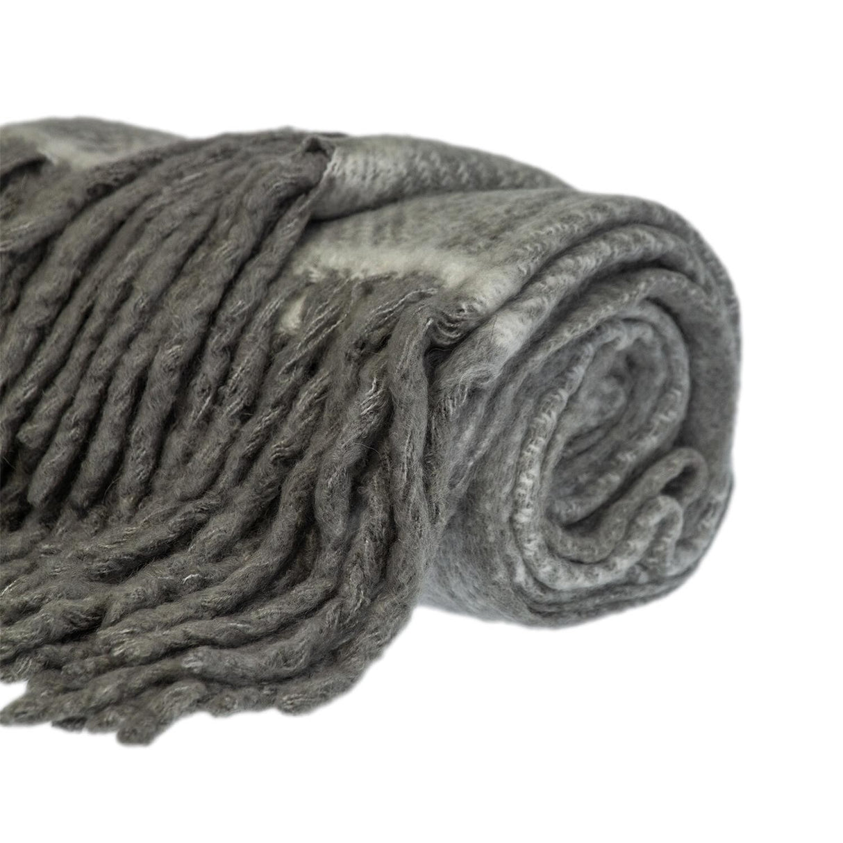 Supreme Soft Pink and White Herringbone Handloomed Throw Blanket