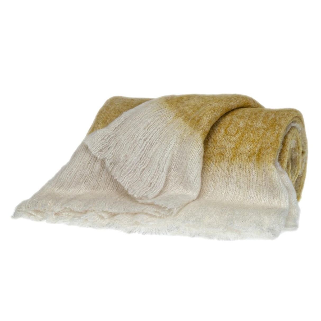 Supreme Soft Pink and White Herringbone Handloomed Throw Blanket