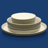 Sur La Table Kitchen Essentials 16-Piece Two-Tone Porcelain Dinnerware Set