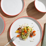 Sur La Table Kitchen Essentials 16-Piece Two-Tone Porcelain Dinnerware Set