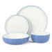 Sur La Table Kitchen Essentials 16-Piece Two-Tone Porcelain Dinnerware Set
