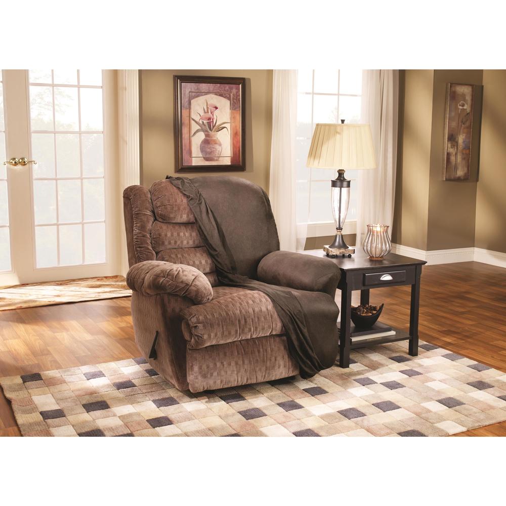 Sure Fit Brown Stretch Faux Leather Recliner Slipcover