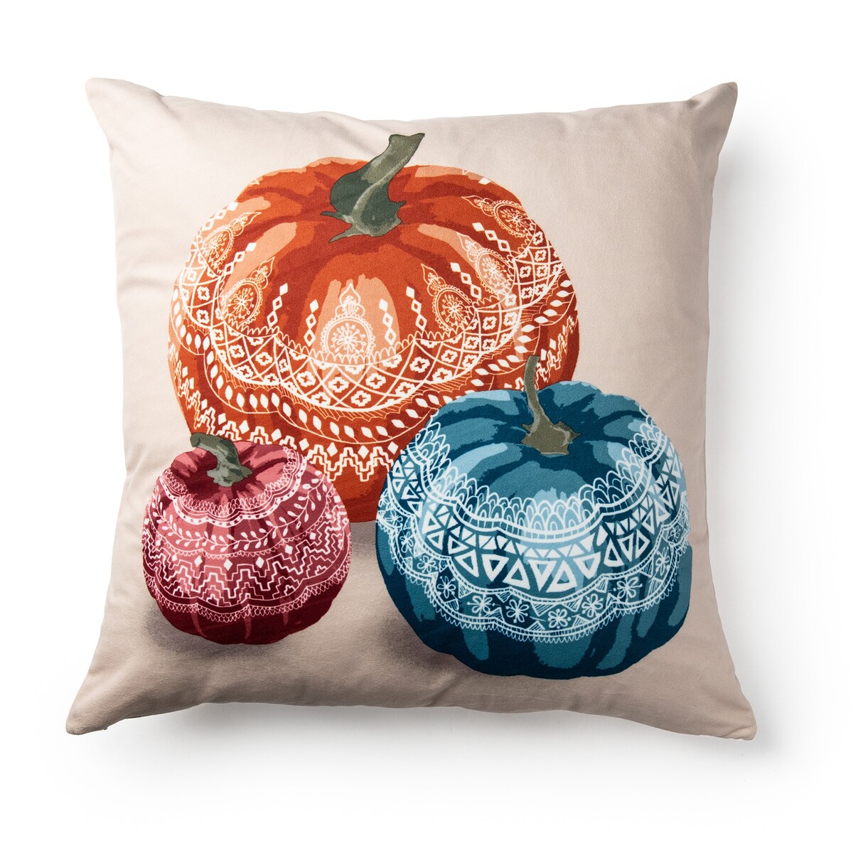 Sure Fit Home Decor Henna Pumpkin Decorative Throw Pillow