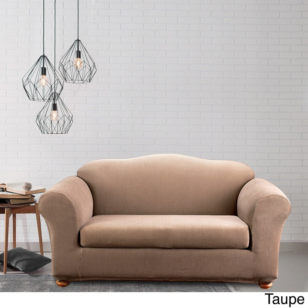 Sure Fit Stretch Stripe 2-Piece Sofa Slipcover