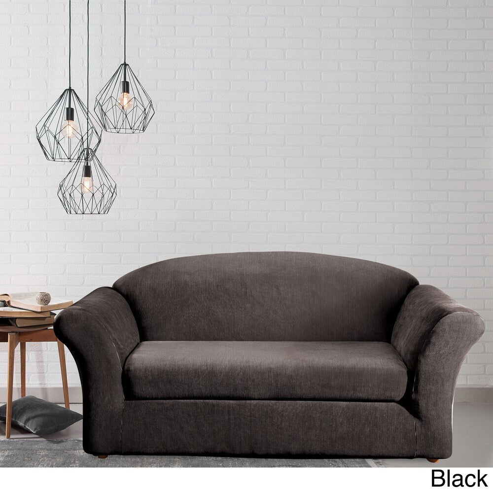 Sure Fit Stretch Stripe 2-Piece Sofa Slipcover
