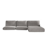 SureFit Cedar Stretch Textured Sectional Slipcover Extra Long Couch Cushion - 80x48x8