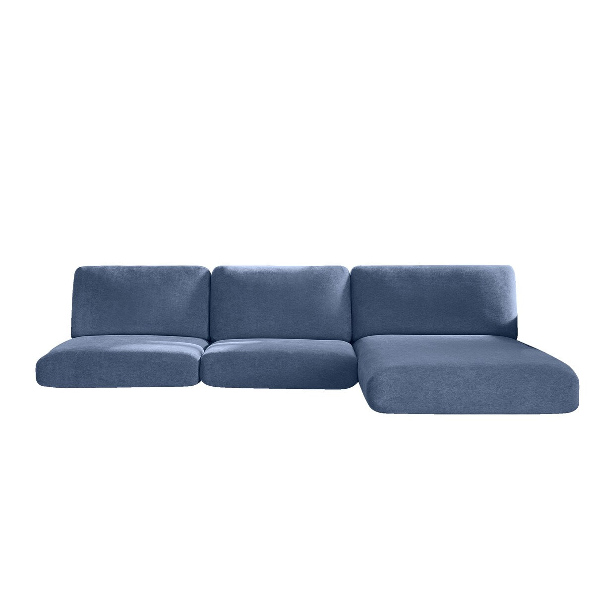 SureFit Cedar Stretch Textured Sectional Slipcover Extra Long Couch Cushion - 80x48x8