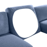 SureFit Cedar Stretch Textured Sectional Slipcover Extra Long Couch Cushion - 80x48x8