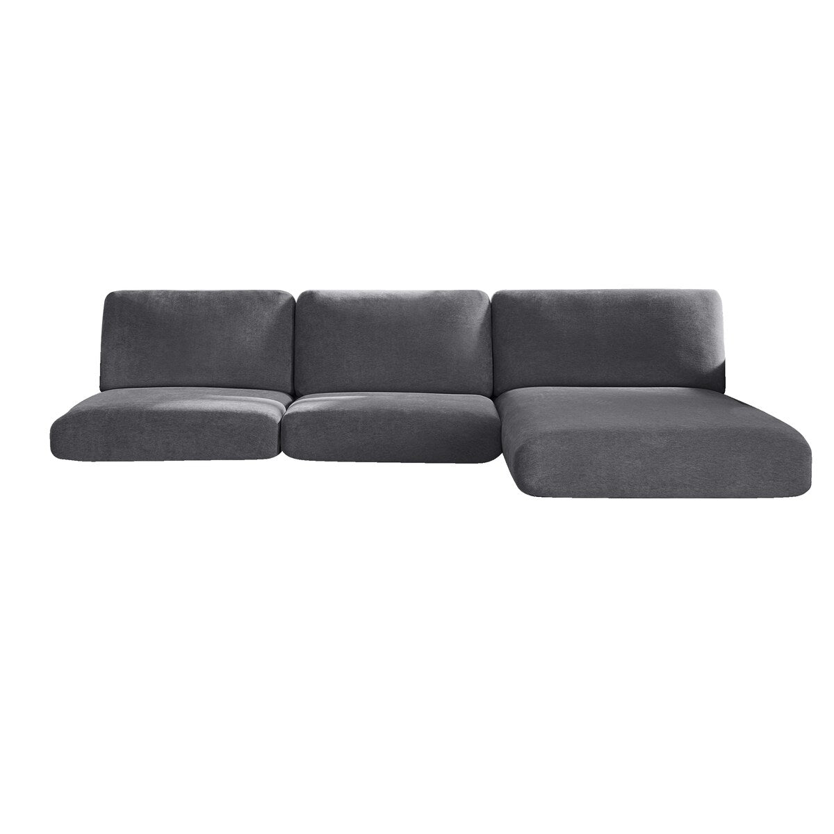 SureFit Cedar Stretch Textured Sectional Slipcover Extra Long Couch Cushion - 80x48x8