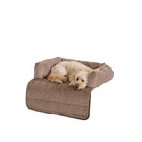 SureFit Pet Otis Quilted 3-Sided Bolster Pet Bed, Waterproof Couch Protector