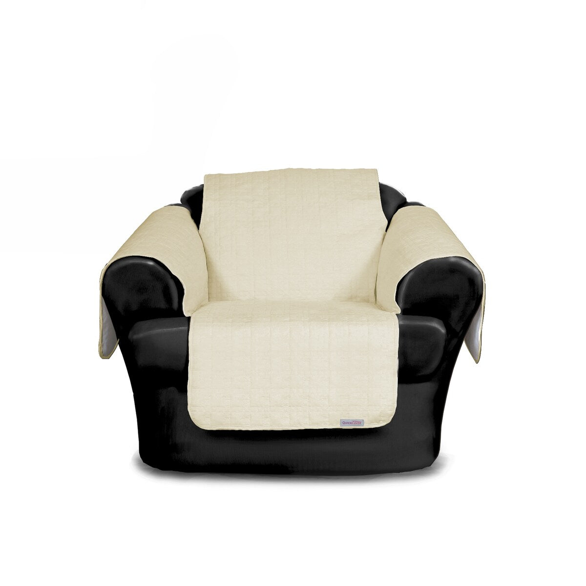 SureFit Quick Cover for Leather, Chair Furniture Cover