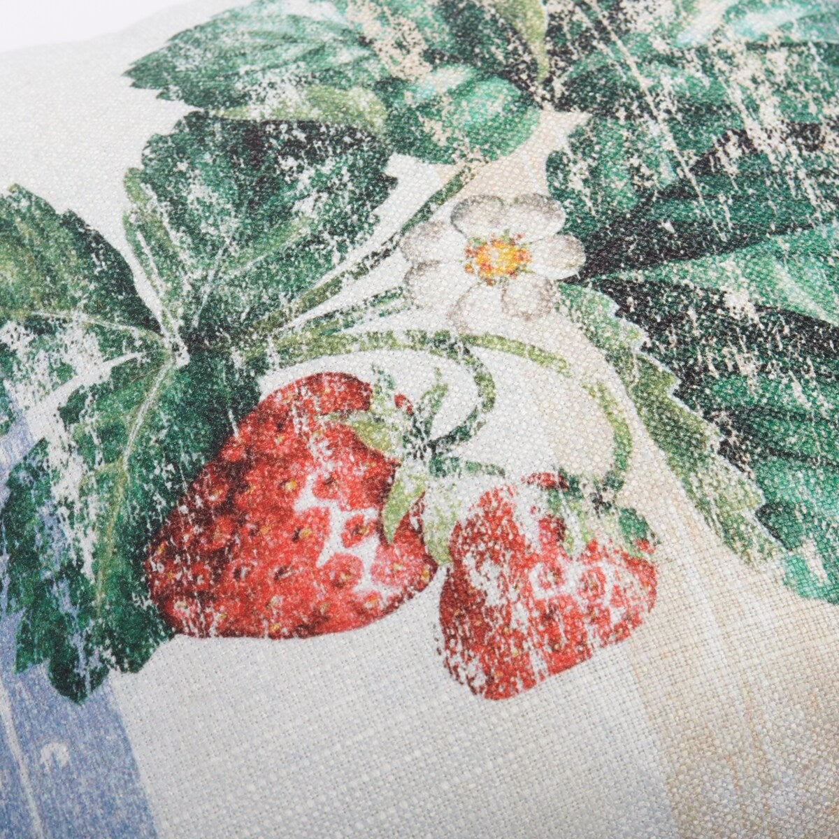 SureFit Strawberries Vintage Print Throw Pillow
