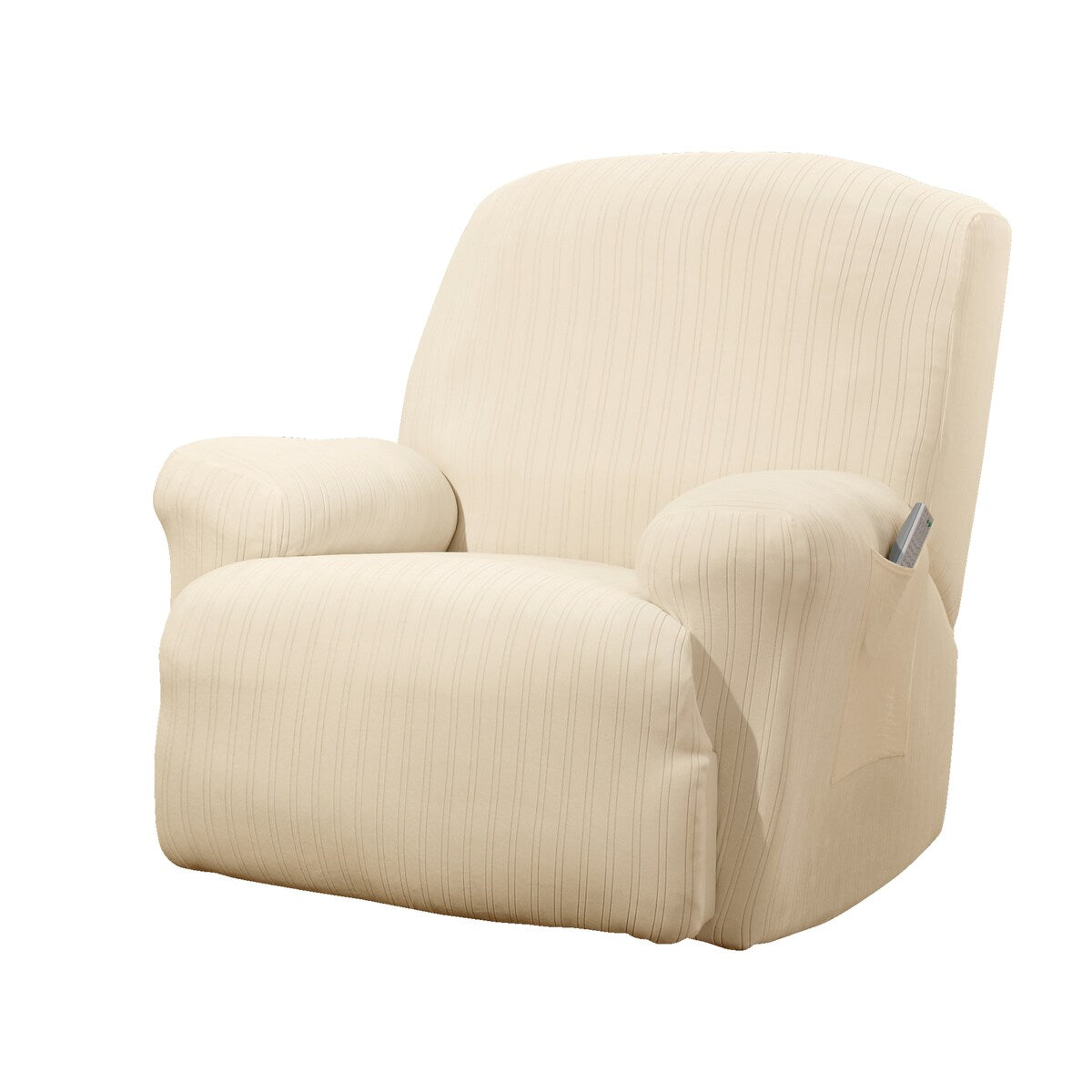 SureFit Stretch Pinstripe 1 Piece Recliner Slipcover