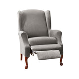 SureFit Stretch Pique 2 Piece Wing Recliner Slipcover