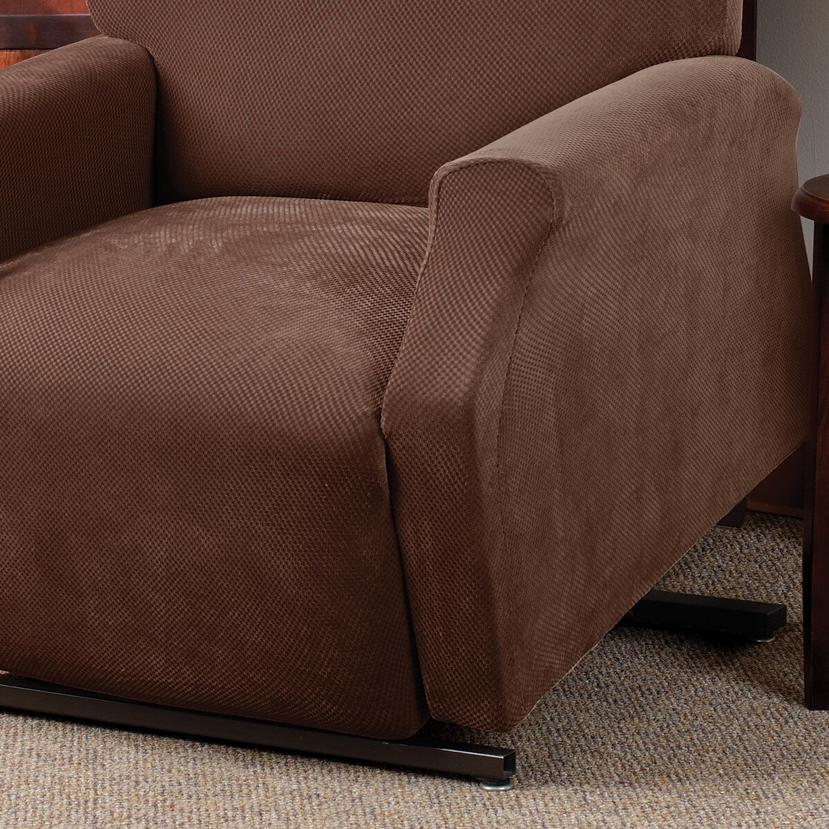 SureFit Stretch Pique Lift Recliner Slipcover